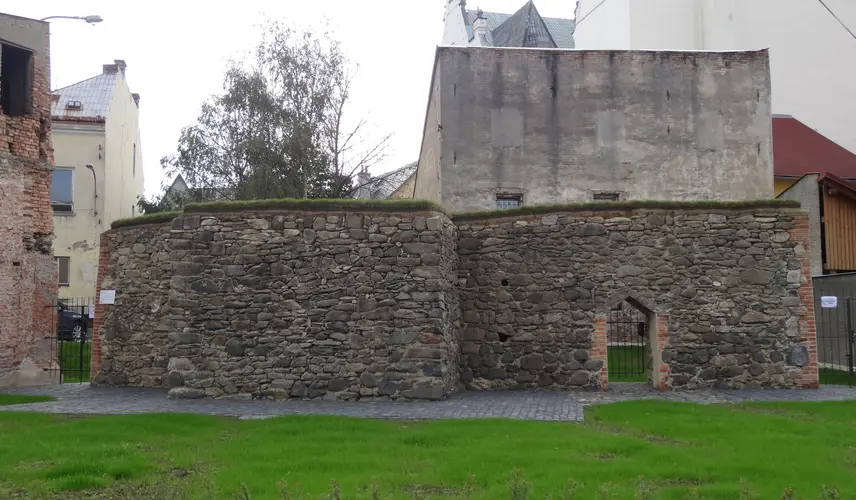 Torzo městských hradeb ve Frýdlantě po konzervaci
