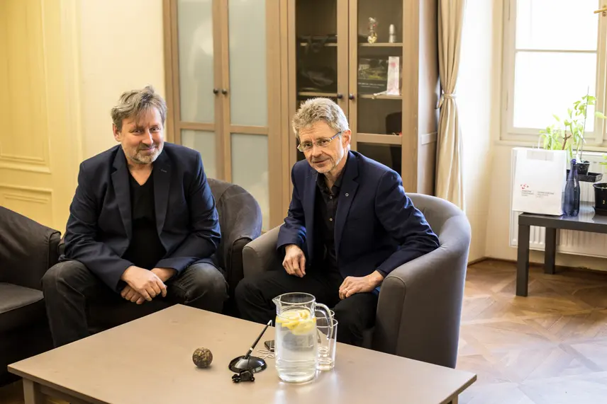 Návštěva předsedy Senátu RNDr. Miloše Vystrčila na pracovišti NPÚ v Telči Návštěva předsedy Senátu RNDr. Miloše Vystrčila na pracovišti NPÚ v Telči