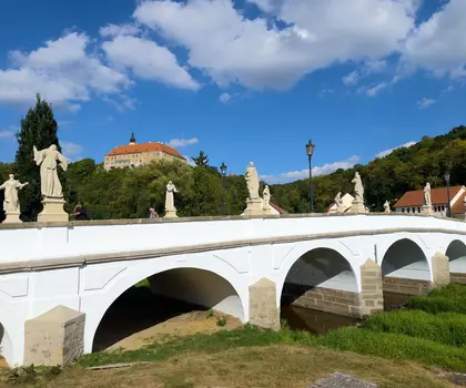 Náměšť nad Oslavou, barokní most, fotografii poskytlo město Náměšť nad Oslavou