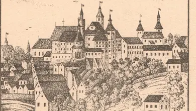 Třetí nejstarší vyobrazení Jindřichova Hradce, kopie z urbáře 1654