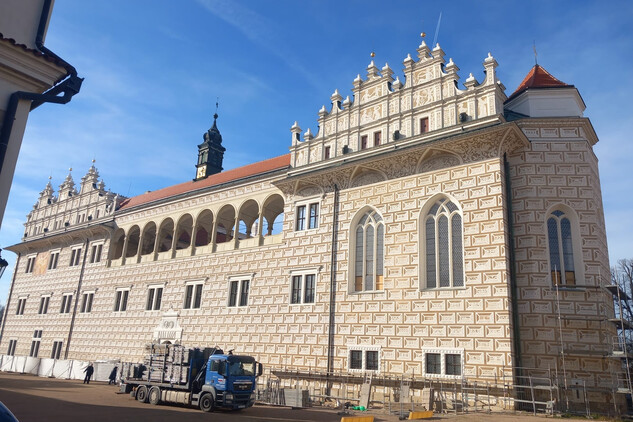 Zámek Litomyšl se zrestaurovanými sgrafity