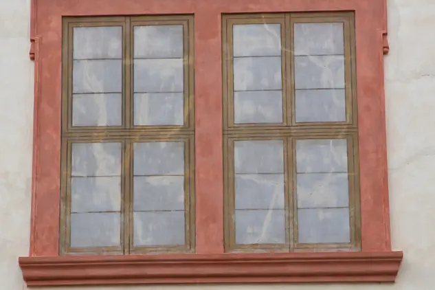 Nový Hrad v Jimlíně, detail omítky