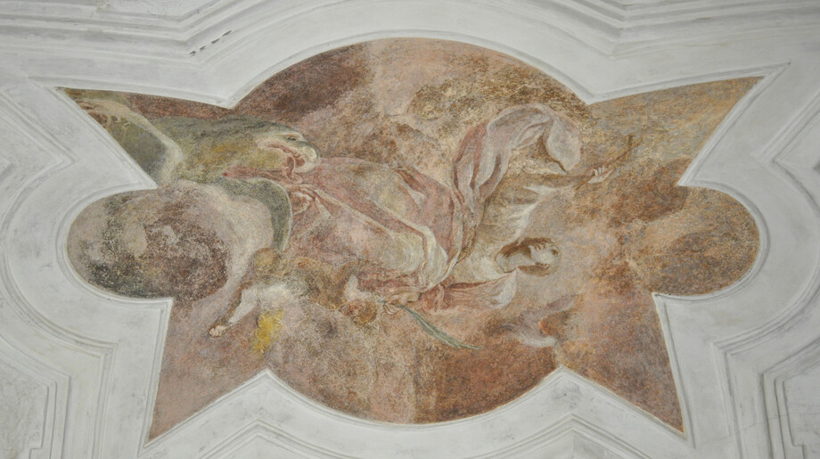 Freska sv. Markéty, po restaurování