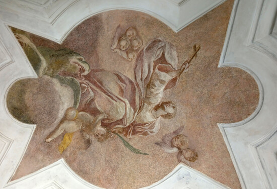 Freska sv. Markéty, po restaurování