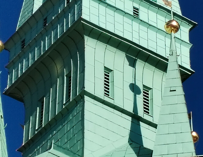 Detail opraveného vnějšího pláště
