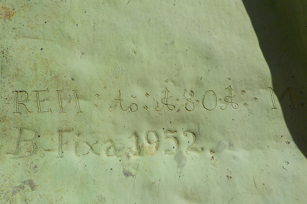 Signatury klempířů z let 1801 a 1952