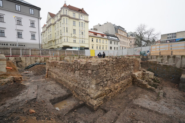 Celkový pohled na torzo domu od severozápadu