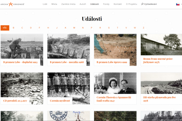 Archa Krkonoš, web