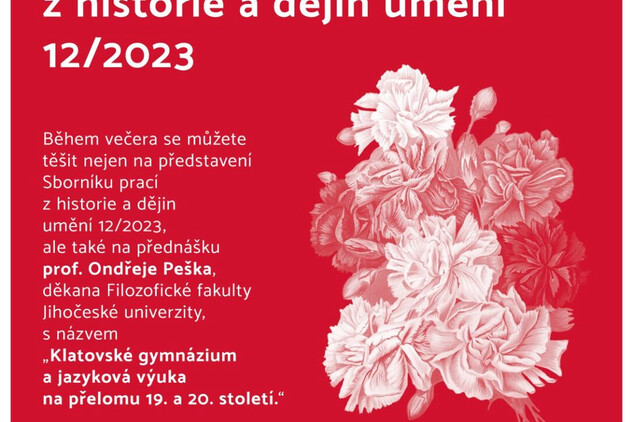 Plakát k představení Sborníku prací z historie a dějin umění