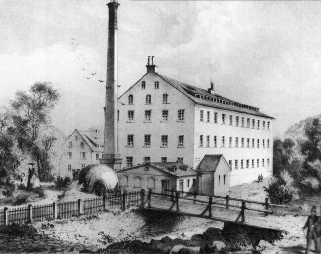 Původní továrna, 1852