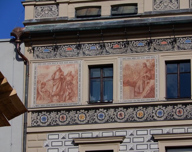 A. Liebscher, nástěnné malby po restaurování