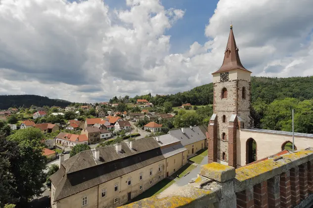 Pohled na klášter Sázava