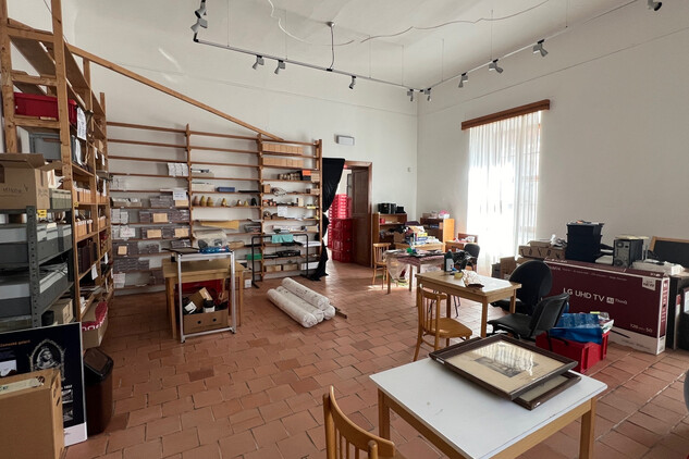 Telč, Galerie, místnost č.1 před obnovou