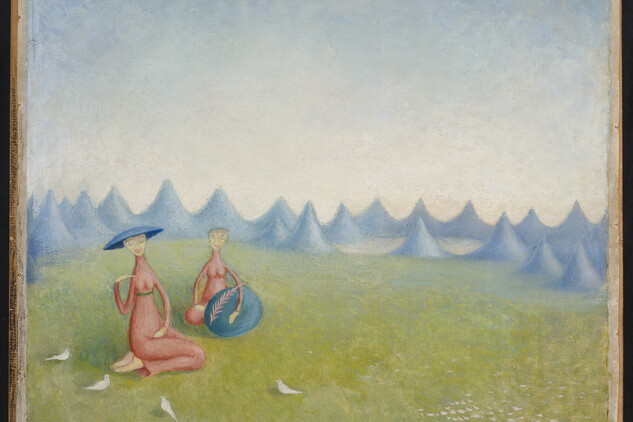 Jan Zrzavý, Veselé poutnice, 1909 (olej, tempera, plátno) | © NGP