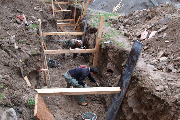Archeologické vykopávky na zámku Vimperk