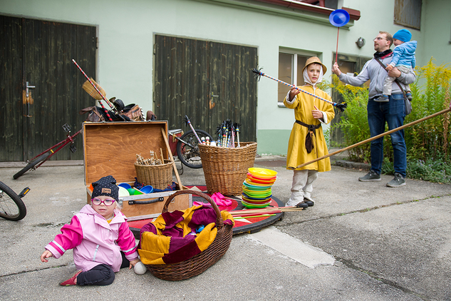 Kejklíř Vojta Vrtek, žonglérská dílna