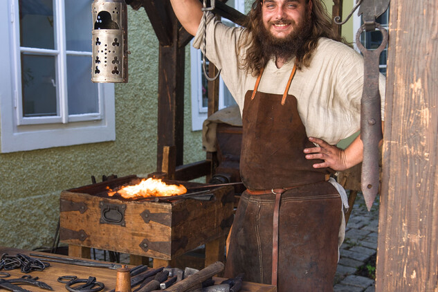 Historická řemesla Danar, kovář, foto J. Sajtlová