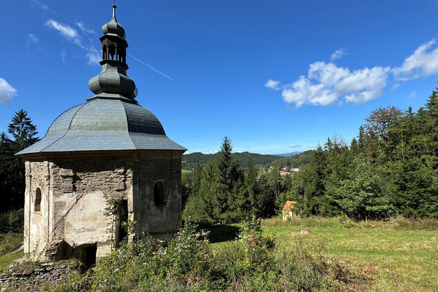 Rožmitál na Šumavě, poutní kaple Panny Marie Pomocné , stav v roce 2025