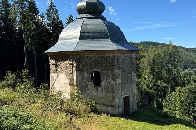 Rožmitál na Šumavě, poutní kaple Panny Marie Pomocné, interiér, stav v roce 2025