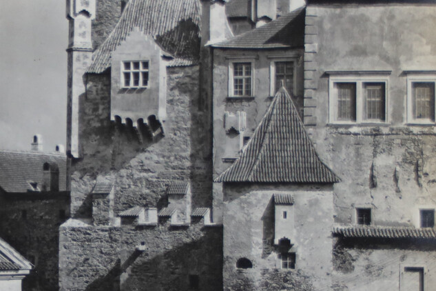Jindřichův Hradec, hrad a zámek od západu, 1917. ÚDU AV ČR, Sbírka historické fotografie