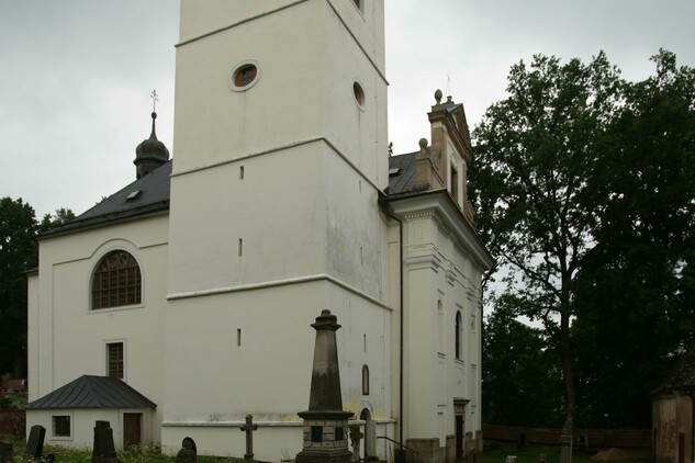 kostel Panny Marie, sv. Jiří a sv. Martina v Martínkovicích