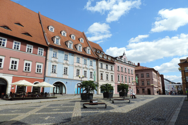 Cheb – náměstí Krále Jiřího z Poděbrad