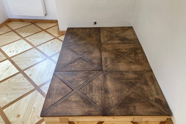 Horažďovice, zámek, původní restaurované parkety, foto: 2025, zdroj: Městský úřad Horažďovice