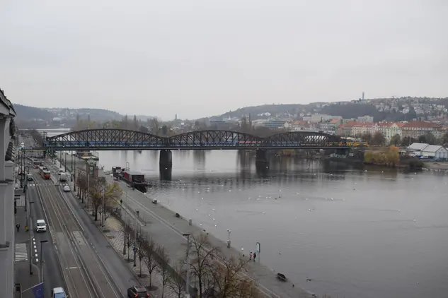 Železniční most pod Vyšehradem, 8. 11. 2018
