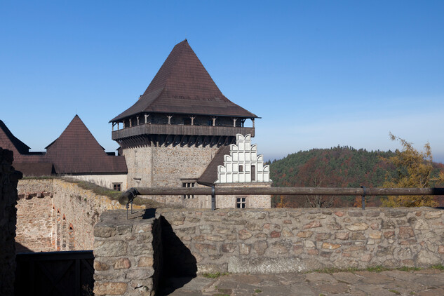 Hrad Lipnice, pohled z Velké věže, autor: Viktor Mašát
