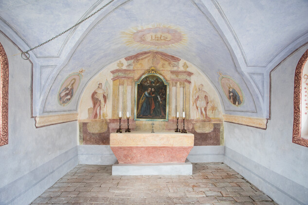 Interiér kaple sv. Petra a Pavla v Bílém Kameni, finální stav, foto: L. Herbricková