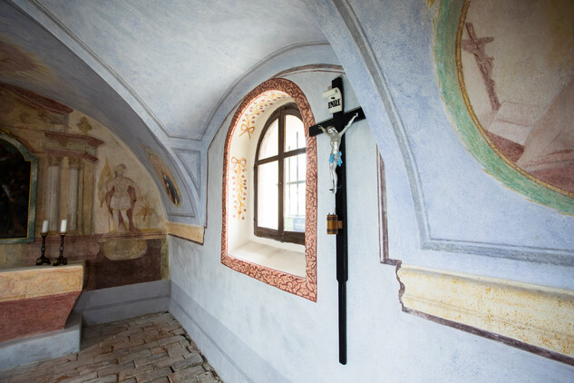 Interiér kaple sv. Petra a Pavla v Bílém Kameni, finální stav, foto: L. Herbricková