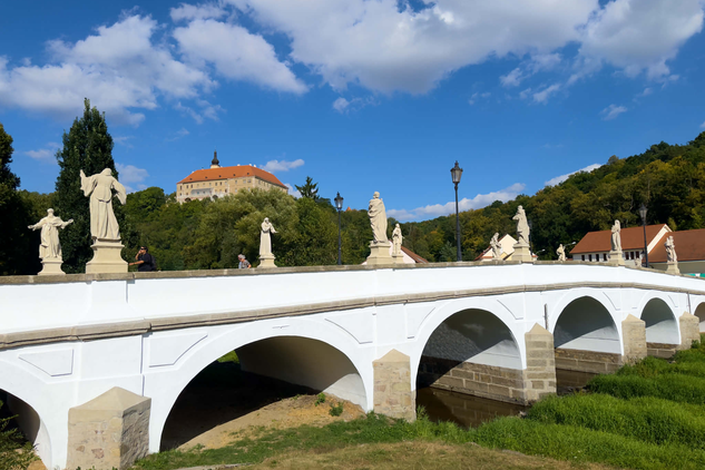 Náměšť nad Oslavou, barokní most, fotografii poskytlo město Náměšť nad Oslavou