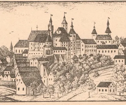 Třetí nejstarší vyobrazení Jindřichova Hradce, kopie z urbáře 1654