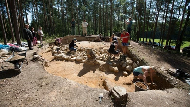 Archeologický záchranný průzkum v Plavu, foto: web Jihočeského muzea v Českých Budějovicéch