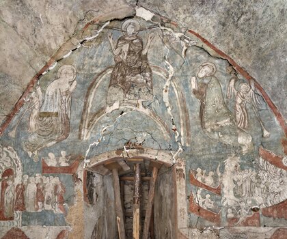 Poslední soud (freska v kapli)
