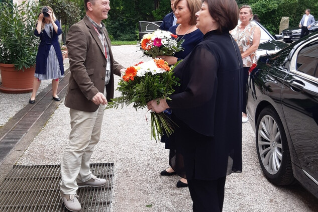 Návštěva první dámy a ministryně financí na zámku v Ratibořicích